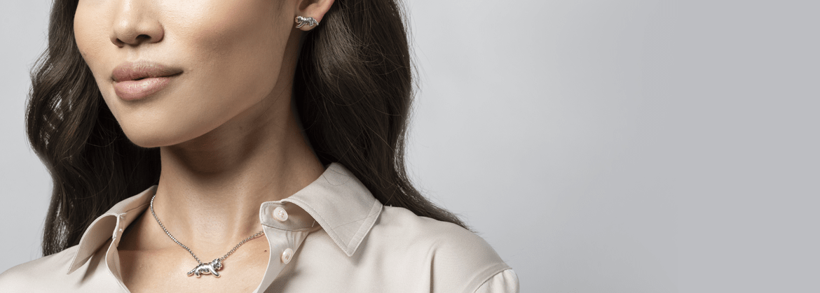 HIVE honeycomb sterling jewelry with honey crystal