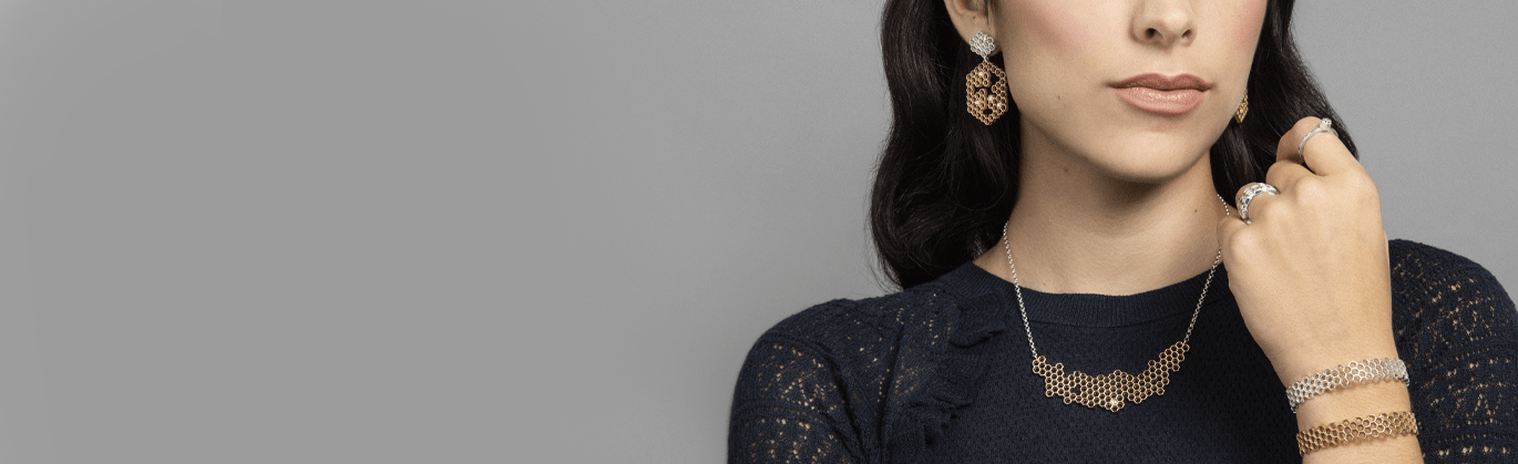 Mignon Faget HIVE Honeycomb Jewelry Collection