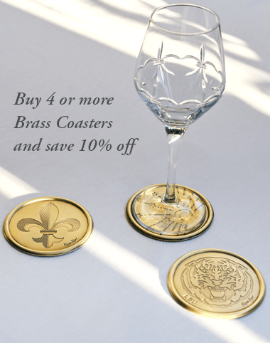 Mignon Faget Brass Coasters Buy 4