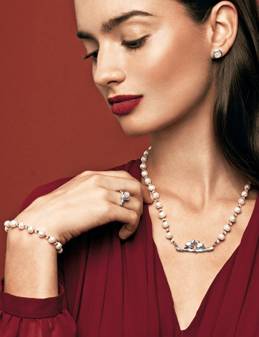 Mignonet Valentines Day Lovebirds Pearl Dangles Mignonet Valentines Day Lovebirds Pearl Dangles