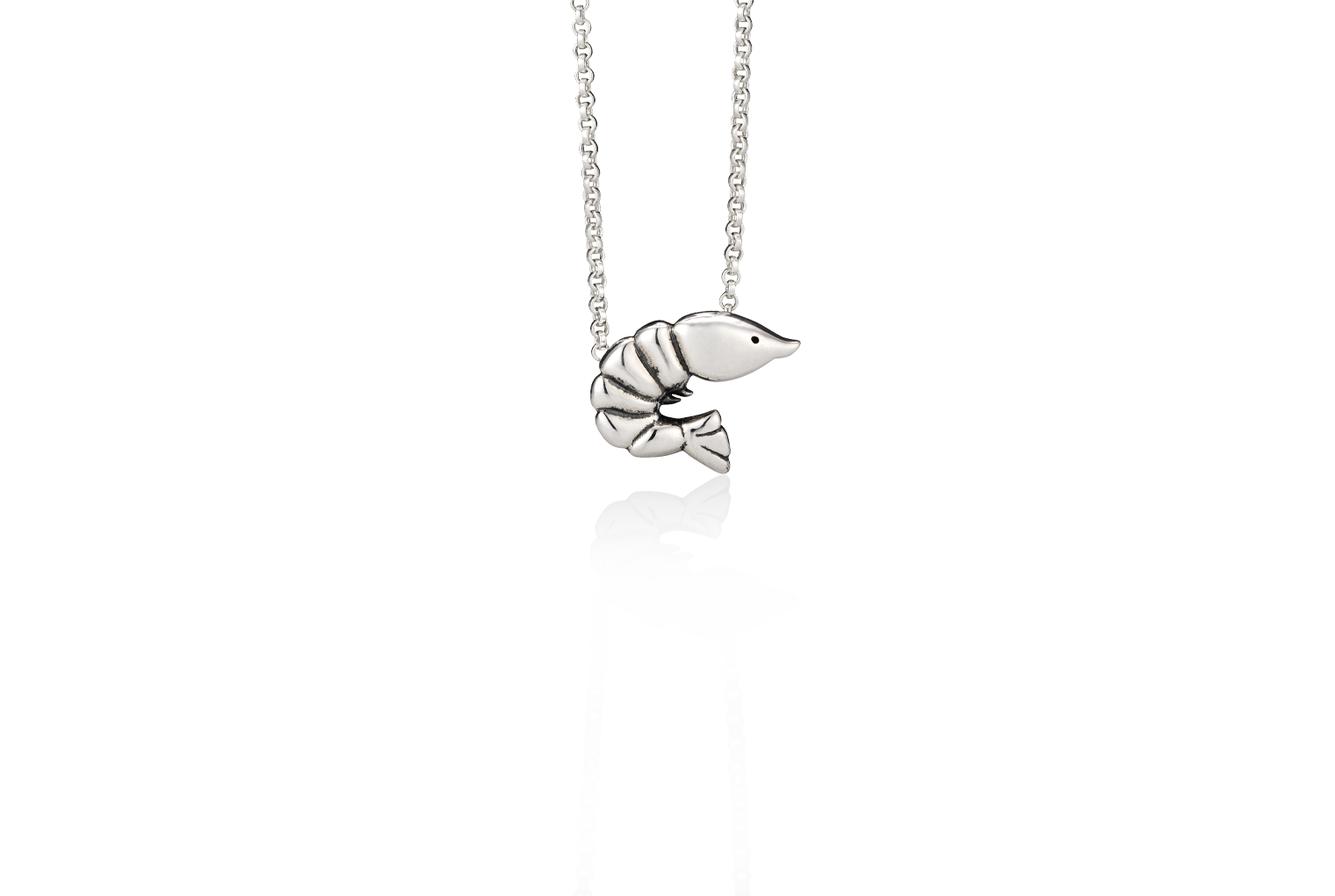 Petit Shrimp Pendant | Shrimp Necklace 