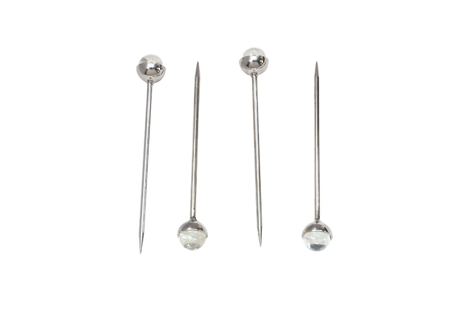 Anna New York Cocktail Picks Crystal & Silver