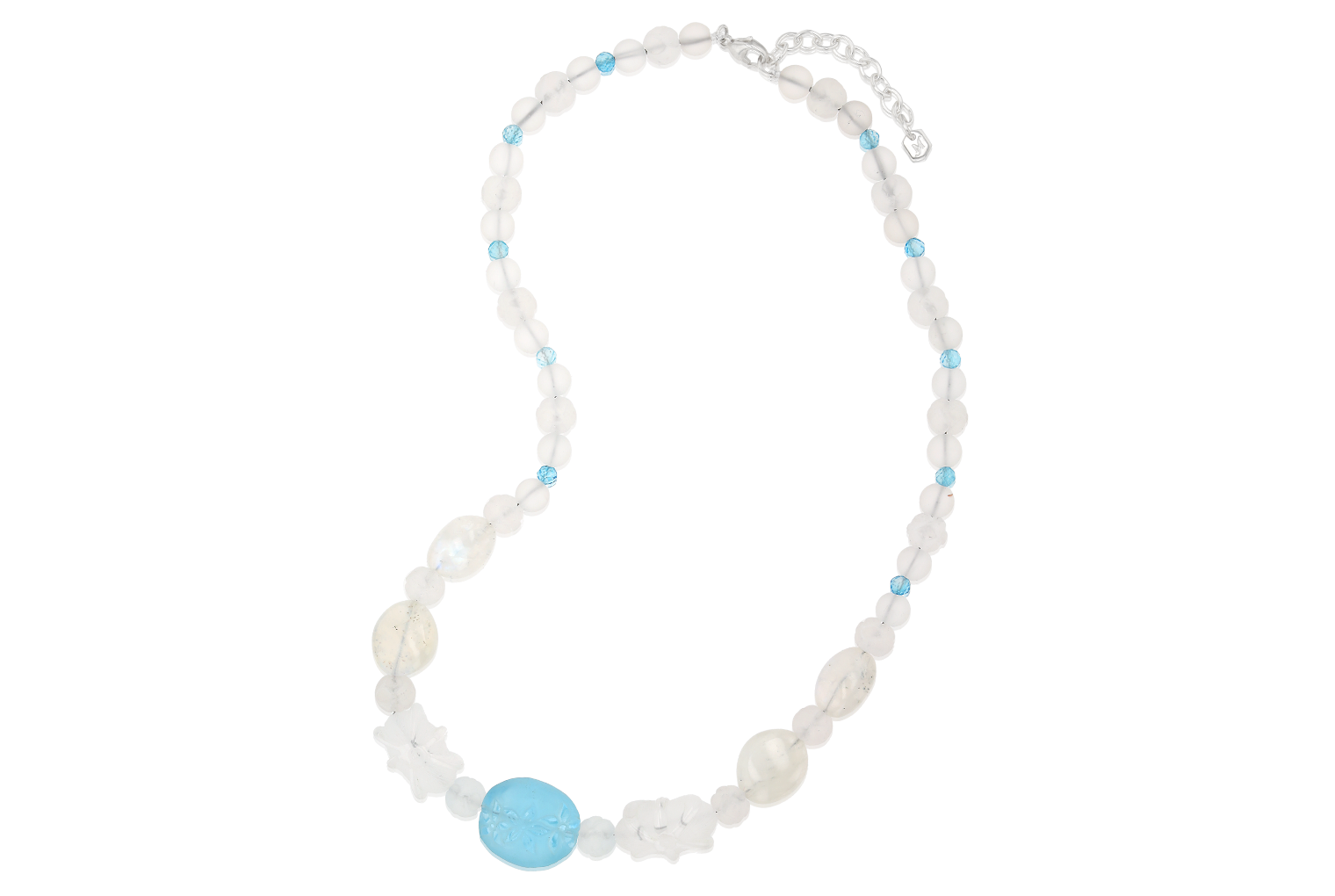 Limited Edition Topaz and Moonstone Bauble Necklace