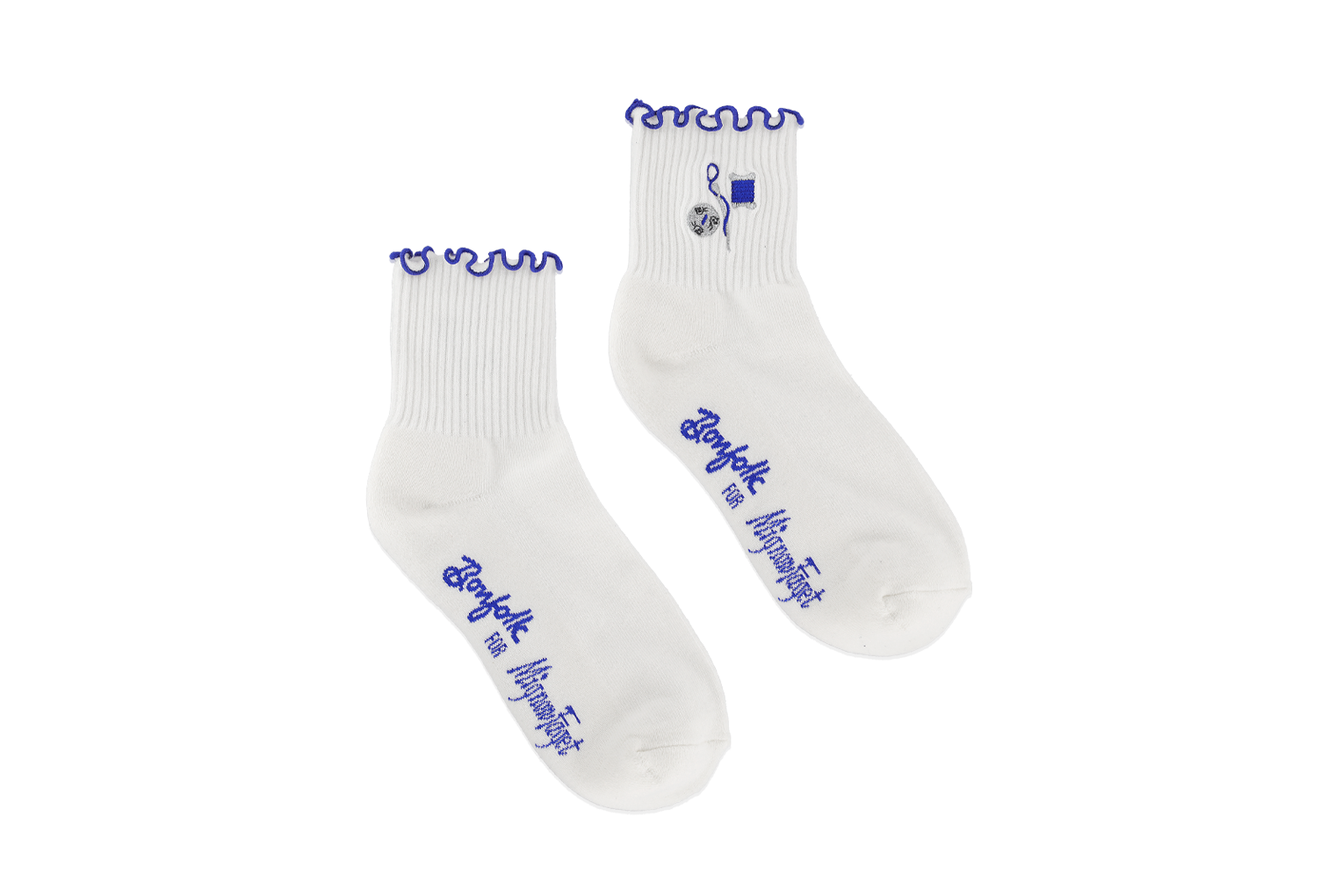 Bonfolk x Mignon Faget Needle and Thread Ruffle Socks