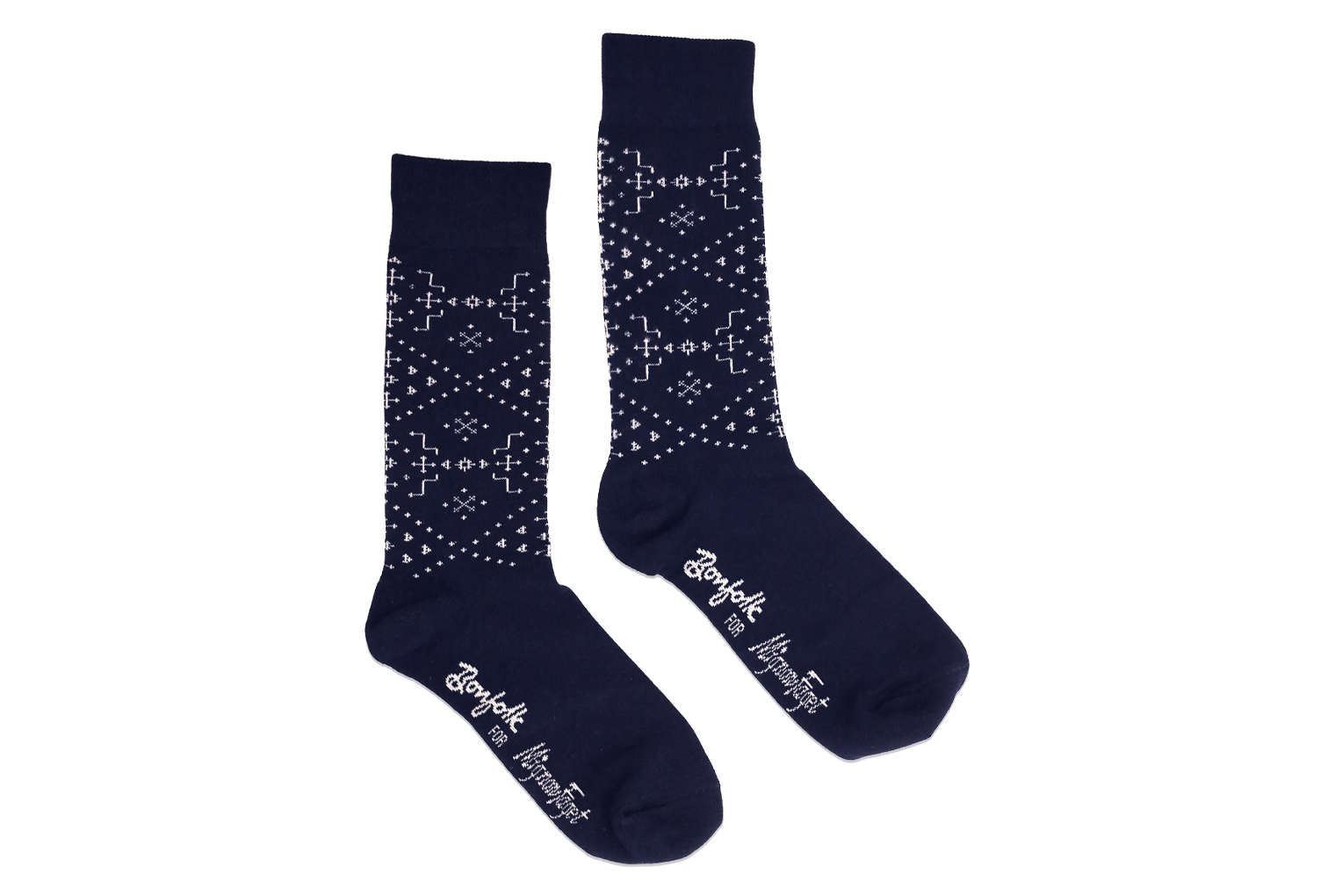 Bonfolk x Mignon Faget Argyle Trouser Socks