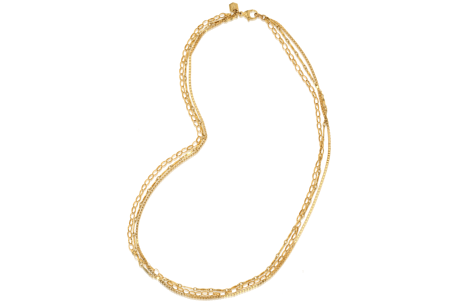 Schema Triple Chain Necklace