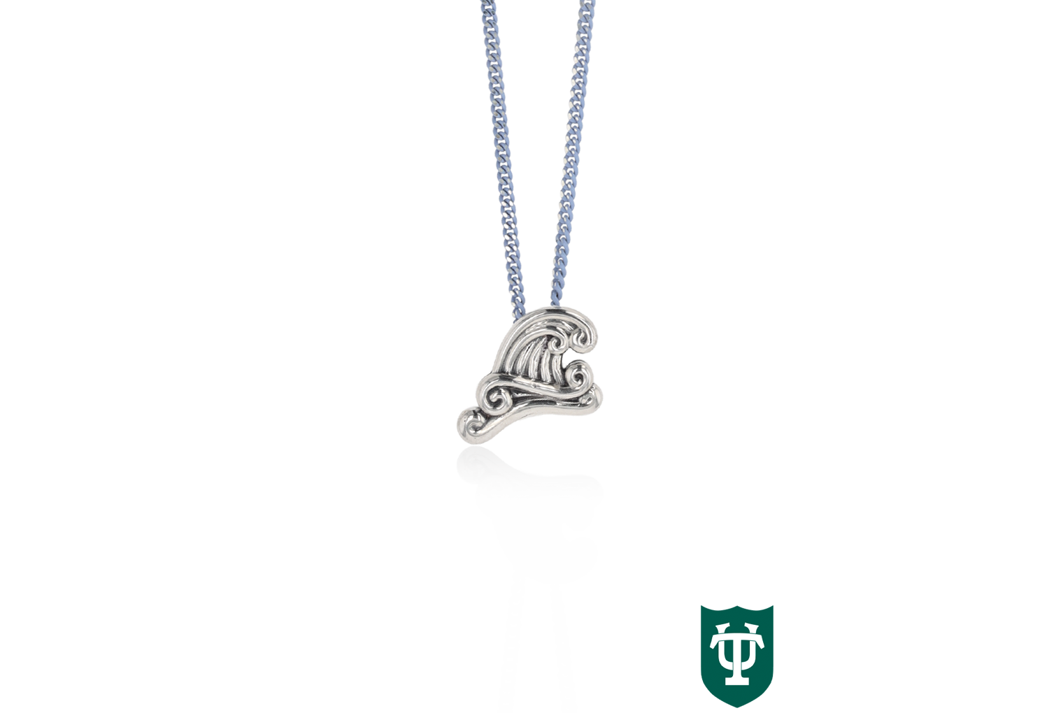 Tulane Wave Pendant