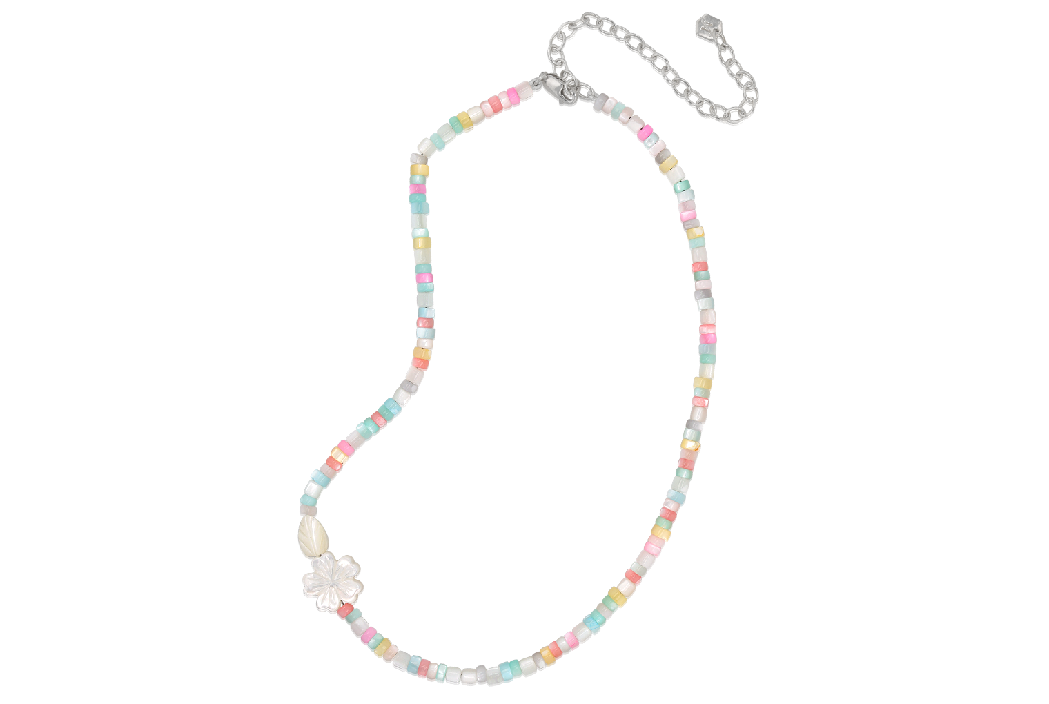 Petit Mother of Pearl Daisy Necklace