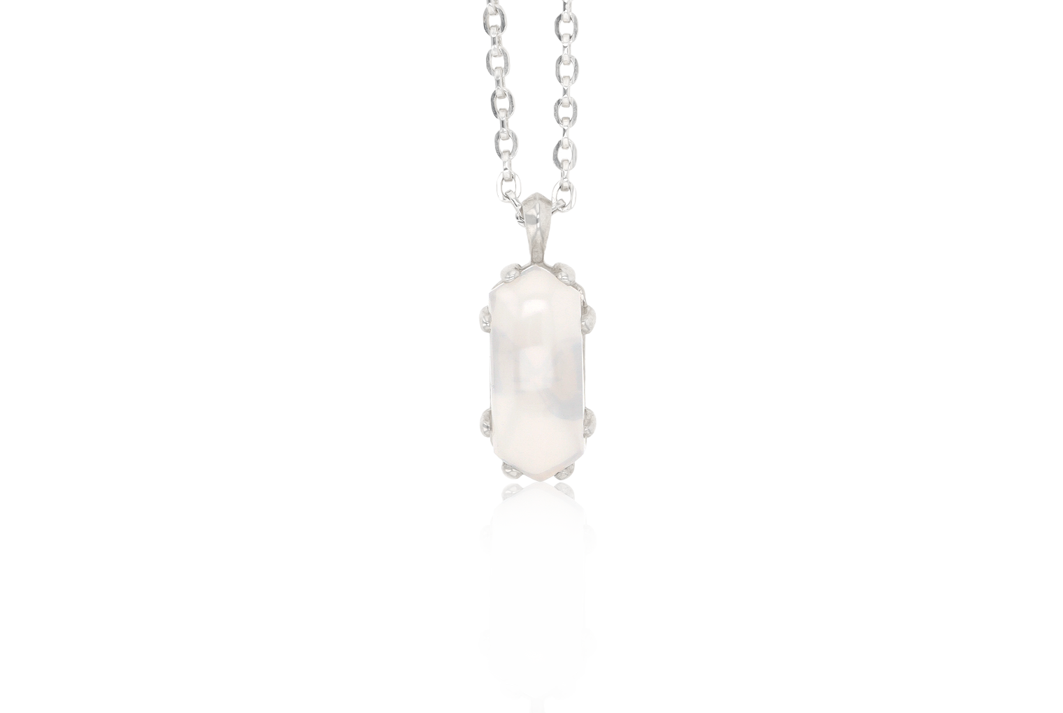 Milky Quartz Logo Pendant