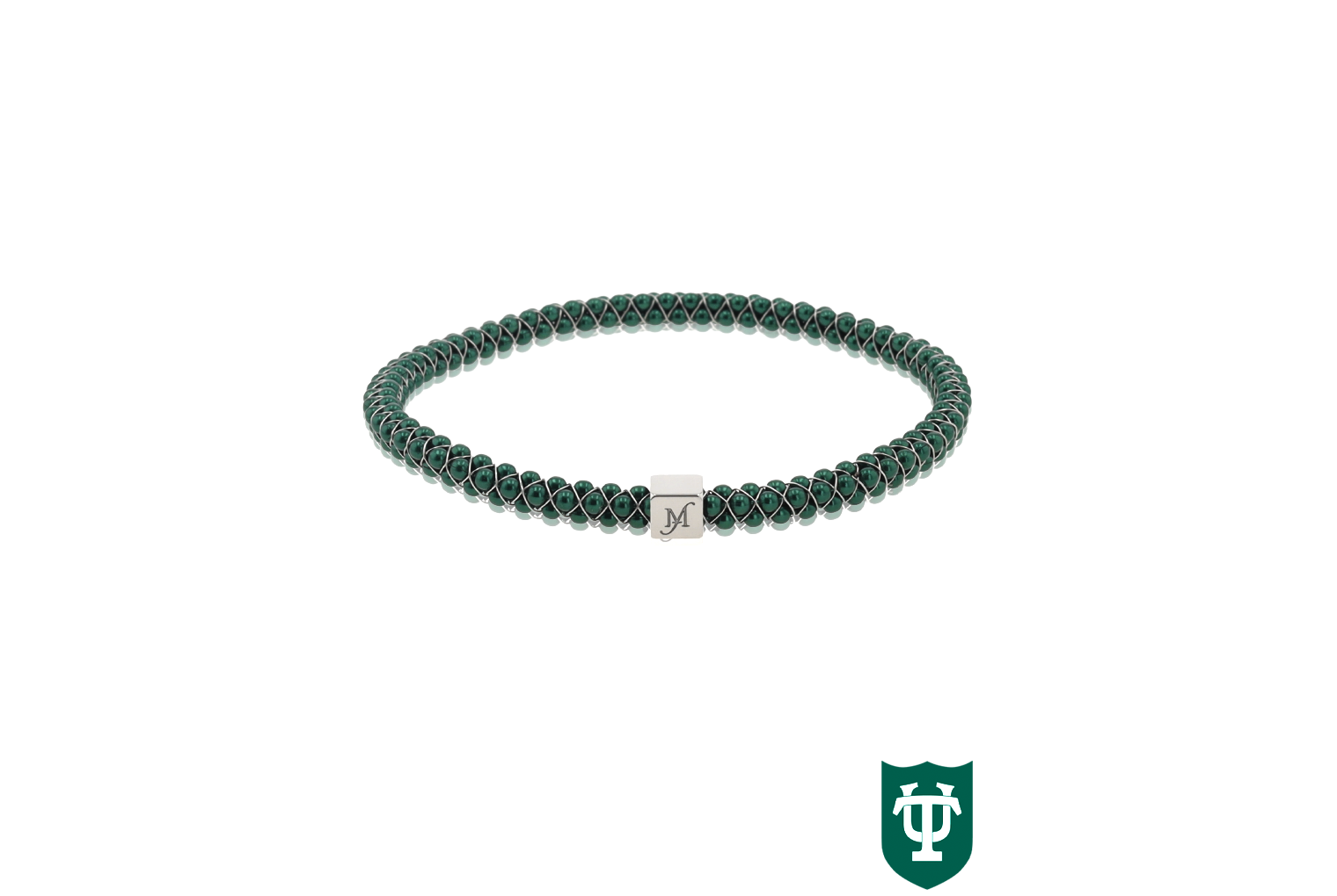 Halo Bangle Tulane Green