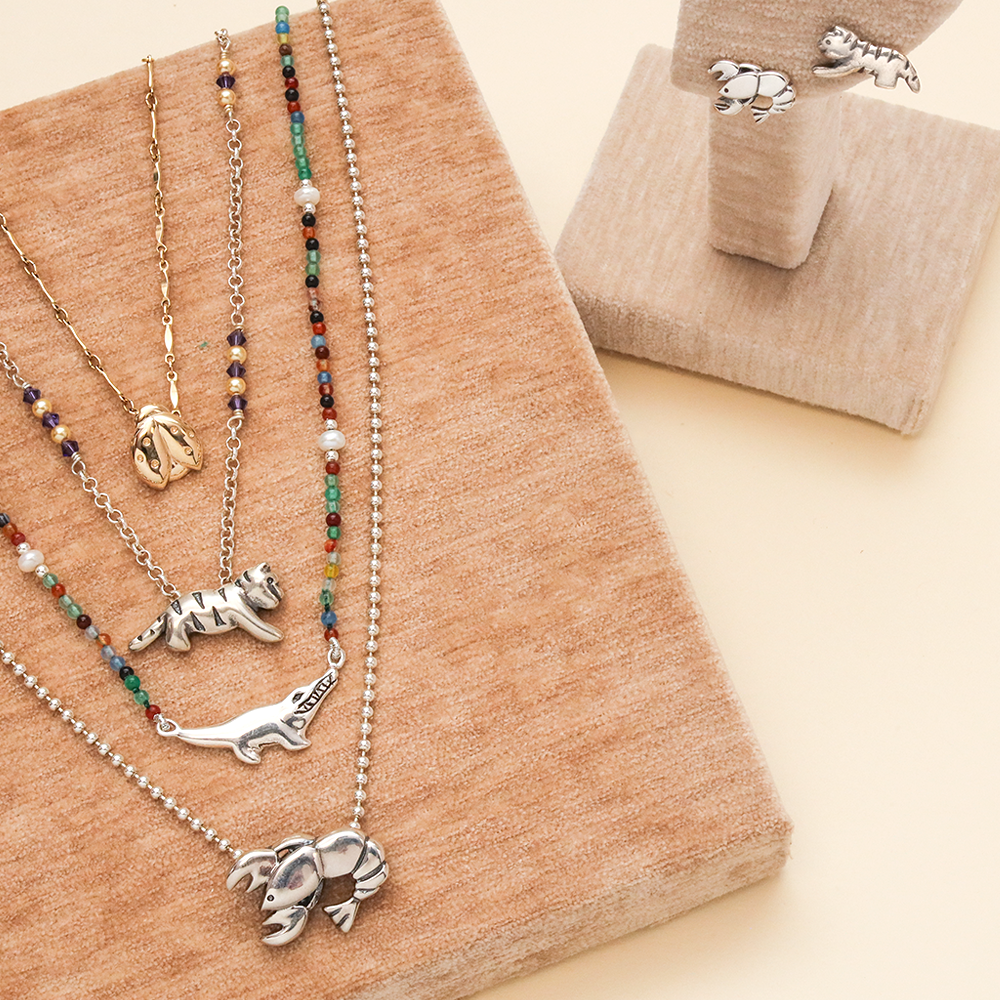 The Animal Crackers jewelry collection from Mignon Faget