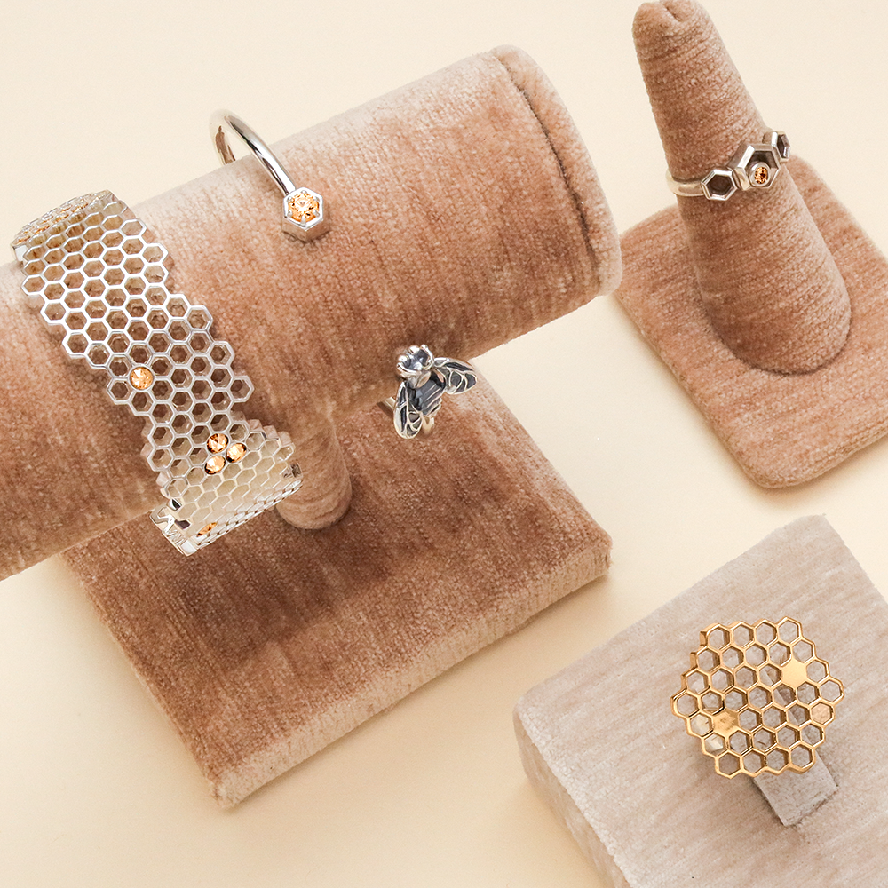 The Hive jewelry collection from Mignon Faget