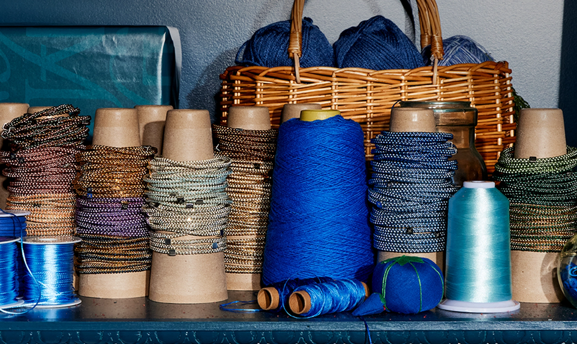 Stacks of Mignon Faget Halo Bangles in the Atelier