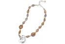 main thumbnail image for Oyster Chalcedony Pearl Necklace
