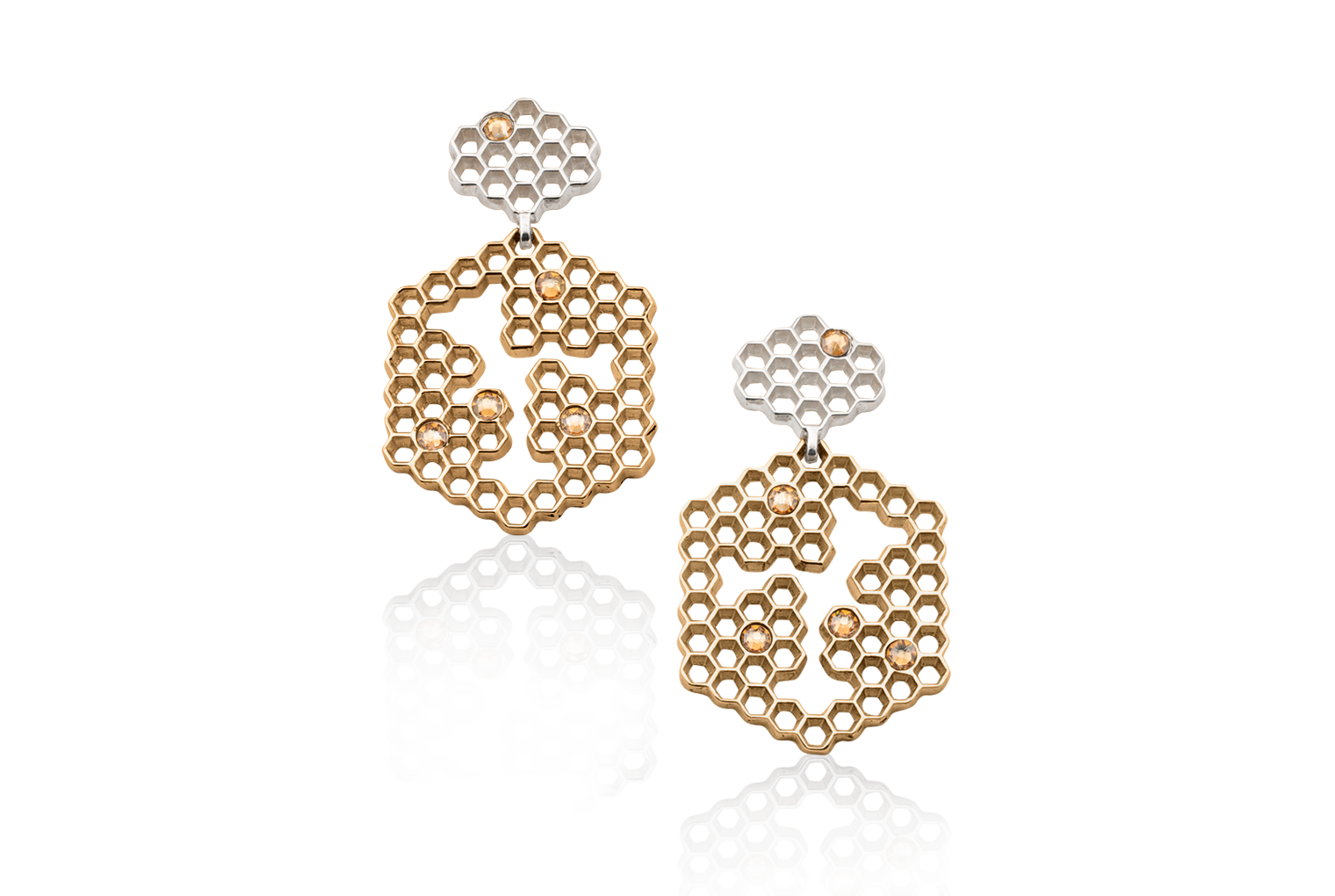 Hive Honeycomb Earrings