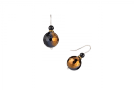 view02 thumbnail image for Black and Gold Agate Dangles
