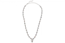 view02 thumbnail image for Fleur de Lis Pearl Moonstone Necklace