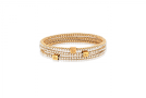 view03 thumbnail image for Halo Bangle Pearl Gold Plated