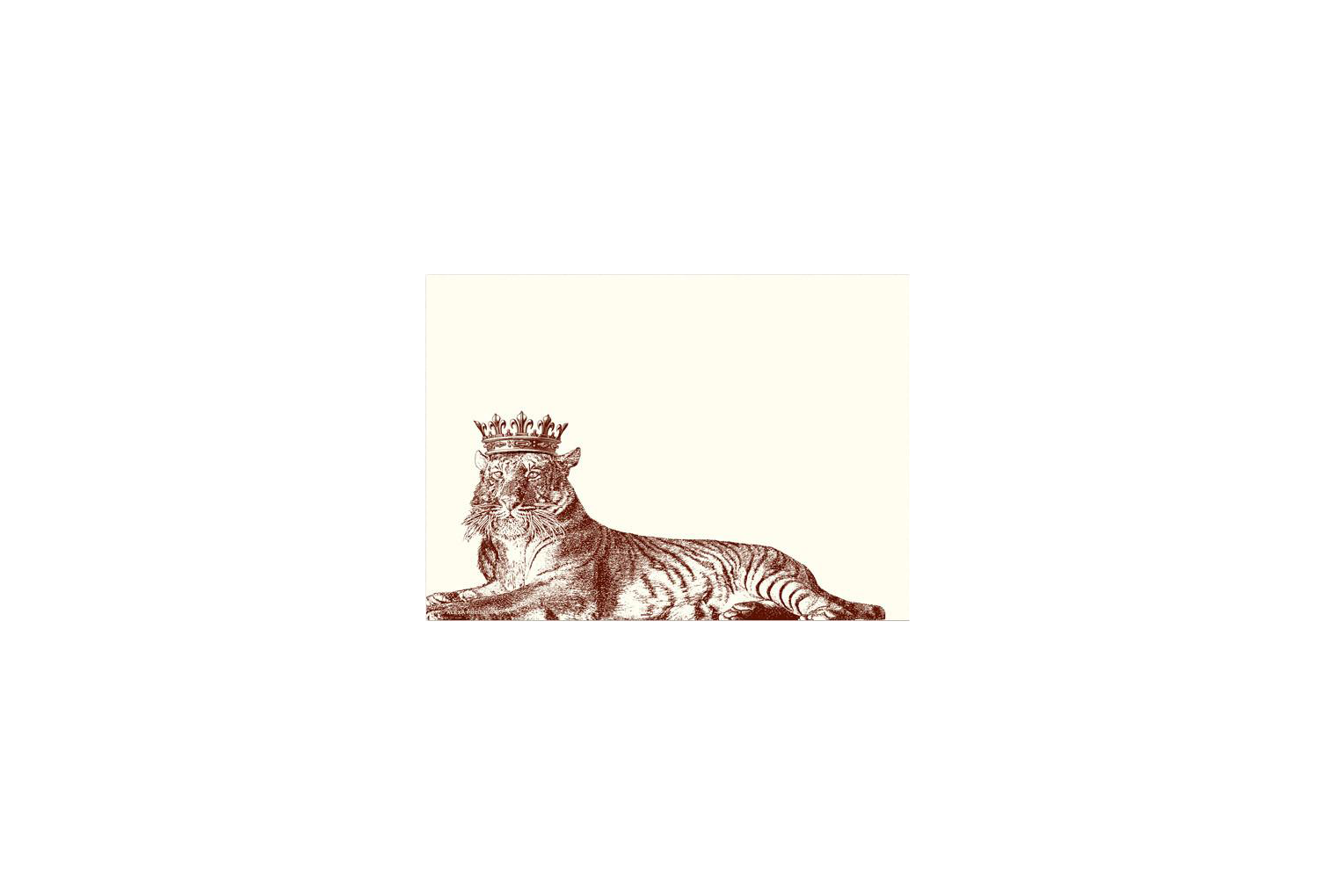 Alexa Pulitzer Lounging Royal Tiger Note Cards