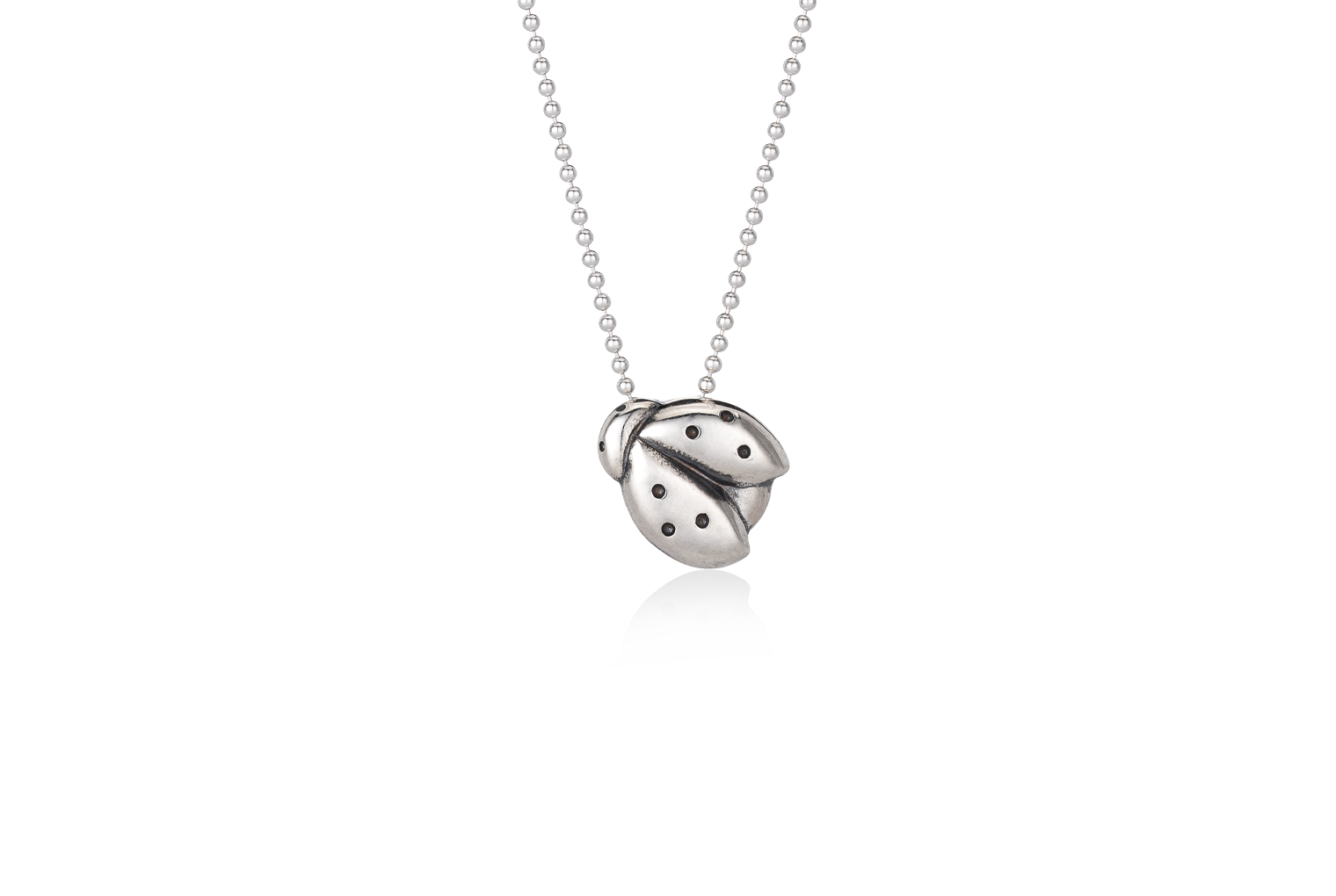 Arriba 99+ imagen ladybug necklace sterling silver