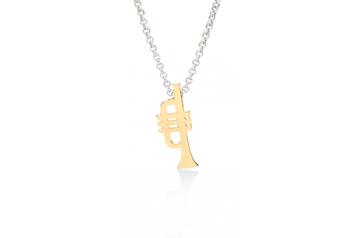 Trumpet Pendant New Orleans Music Pendant Mignon Faget