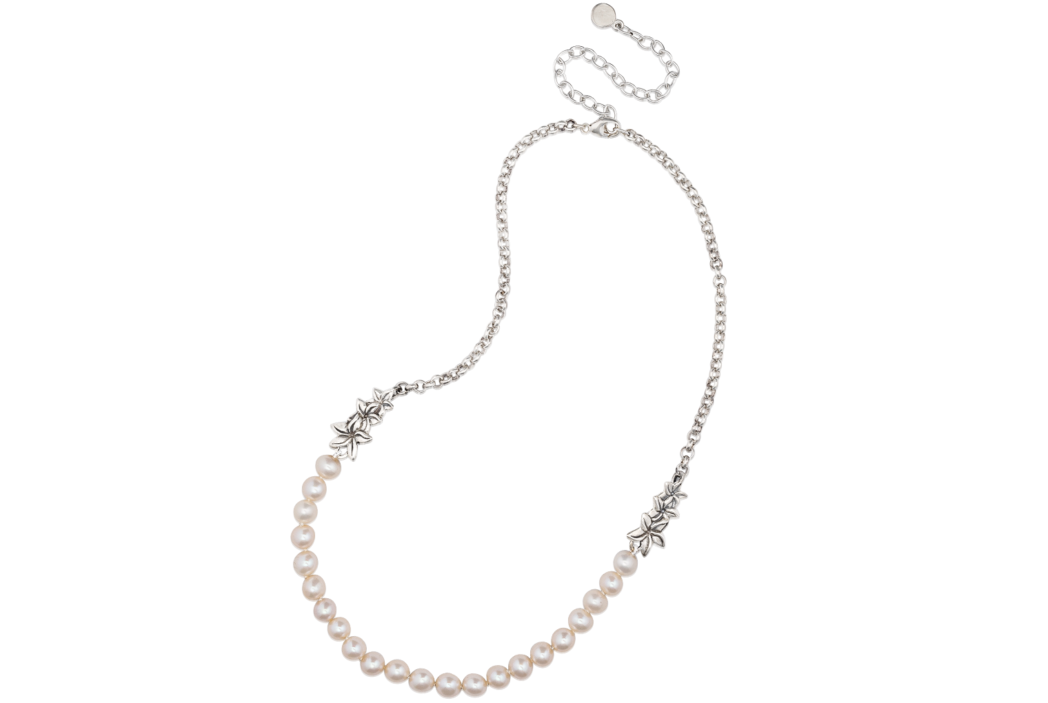 Jasmine Flower Freshwater Pearl Necklace