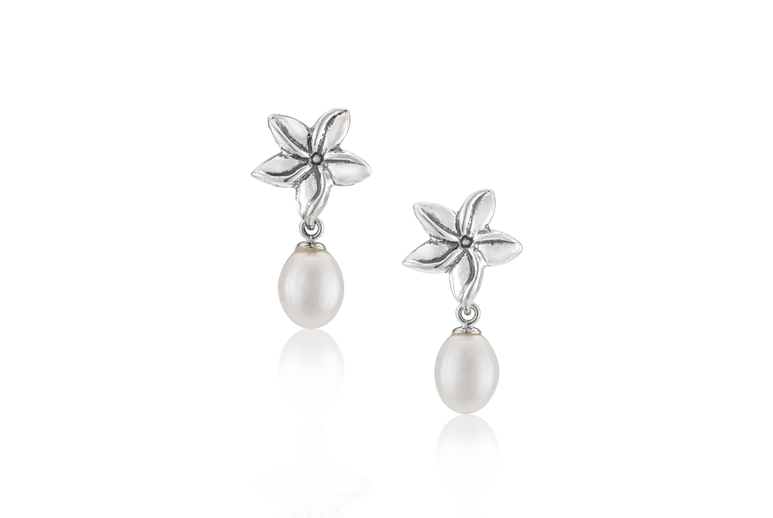 Jasmine Flower Freshwater Pearl Earrings