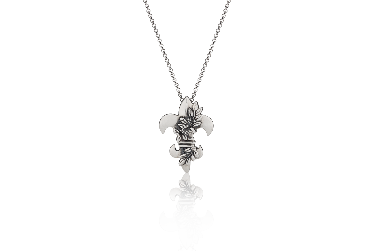 Jasmine Fleur de Lis Pendant