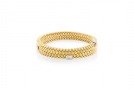 view01 thumbnail image for Halo Bangle Gold Plated