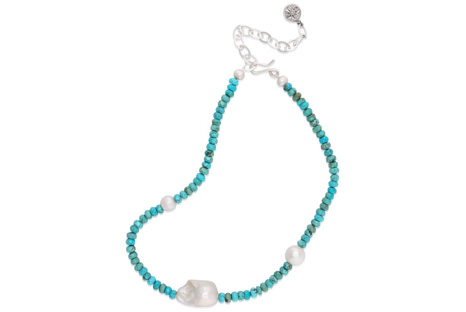 PREORDER - Braided leather necklace with turquoise nugget – Renee Piatt  Collection