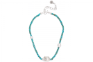 view03 thumbnail image for Renaissance Turquoise and Baroque Pearl Necklace