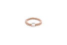 view01 thumbnail image for Halo Ring Rose Gold