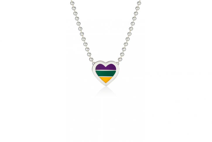 I Love Mardi Gras Pendant