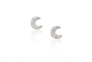 main thumbnail image for Crescent Pave Diamond Earrings