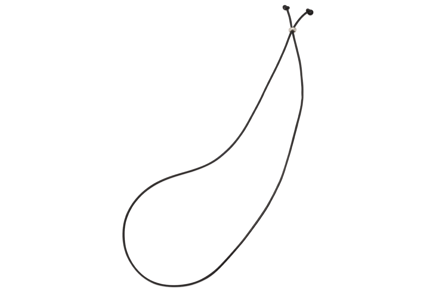 Adjustable Leather Cord Black