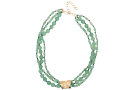 view04 thumbnail image for Banana Leaf Wrap Multistrand Necklace