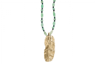 view01 thumbnail image for Banana Leaf Aventurine Necklace