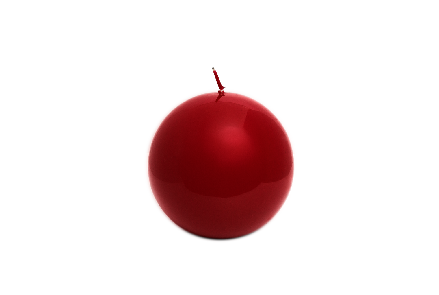Meloria Ball Candle in Bordeaux - Small