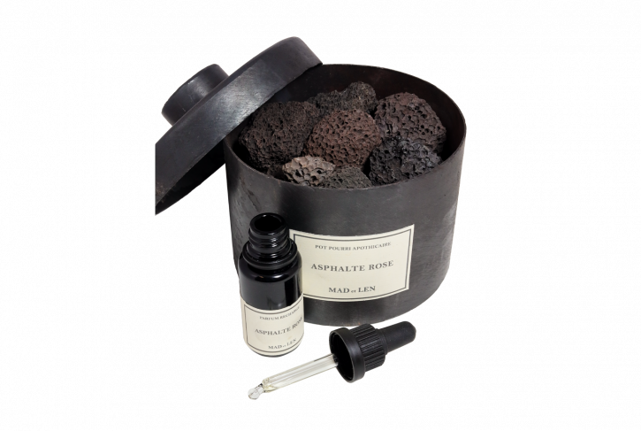 Mad et Len Lava Rock Pot Pourri Asphalte Rose