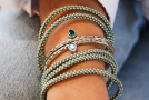 view03 thumbnail image for Ray Drop Emerald Cuff