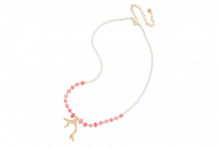 Petit Coral Pendant Necklace