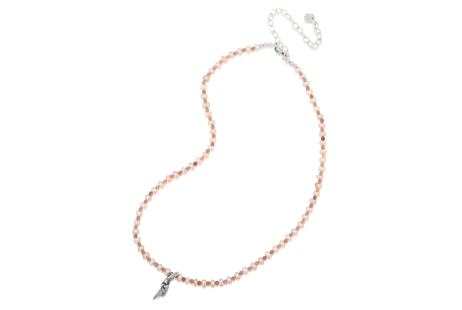 Small Bow Pearl Necklace