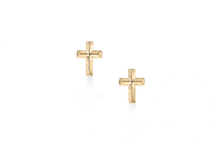 Sacred Ground Petit Cross Studs