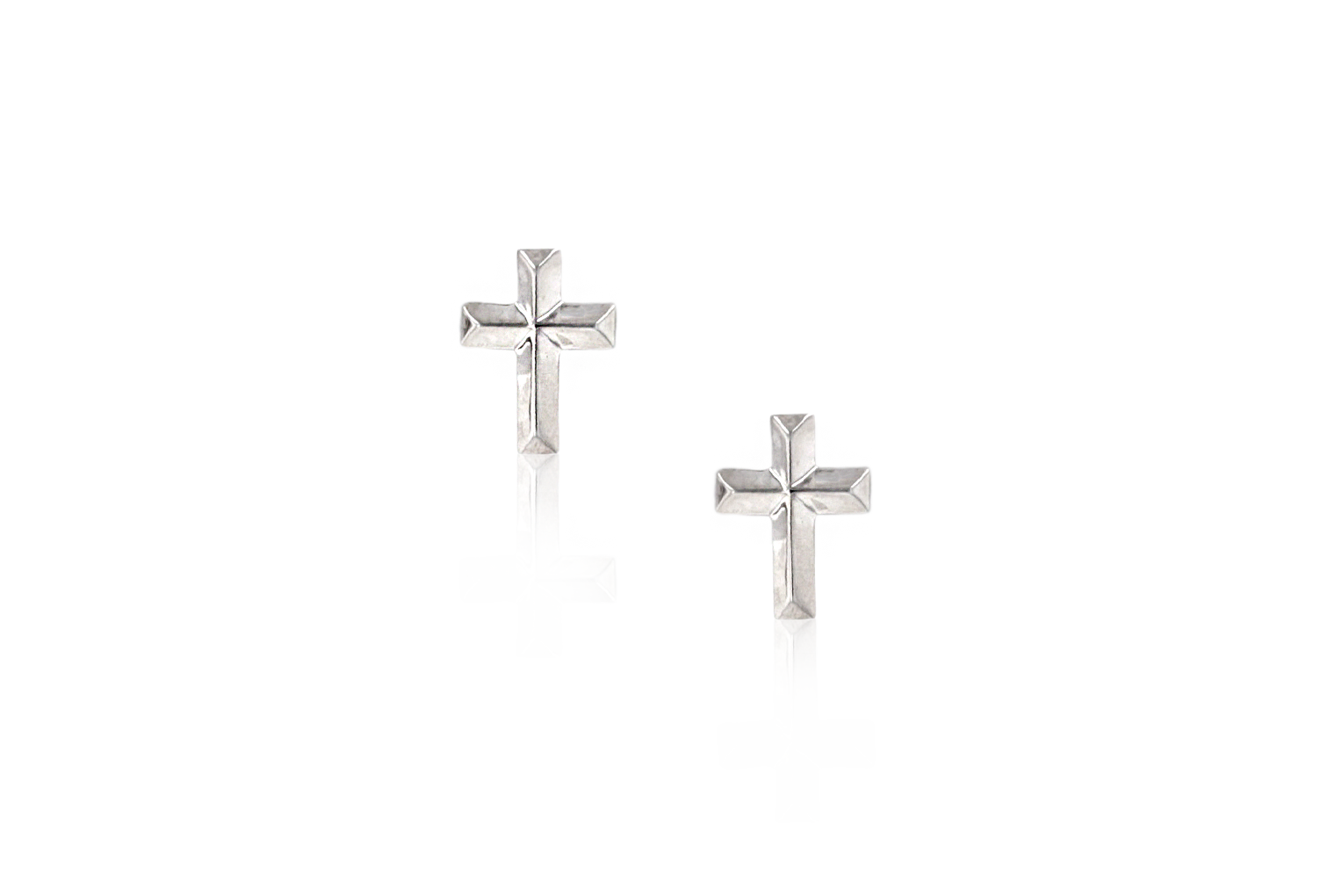 Sacred Ground Petit Cross Studs