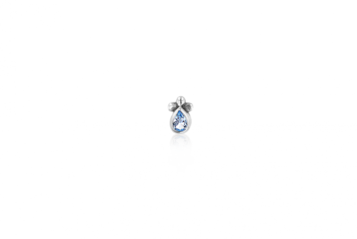 Ray Drop Aqua Earstud | Single
