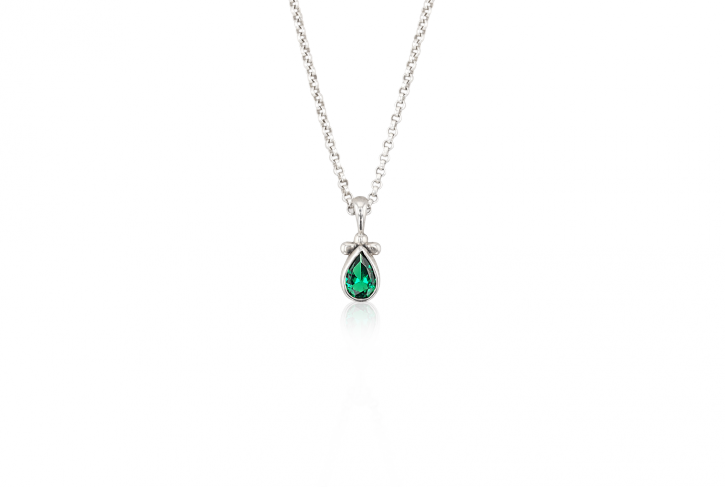 Ray Drop Emerald Pendant