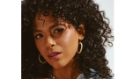 view01 thumbnail image for Halo Hoop Earrings Pearl