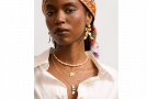 view01 thumbnail image for Coral Beaded Choker