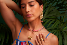 view01 thumbnail image for Banana Leaf Earrings