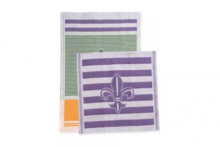Mardi Gras Fleur de Lis Hand Towel Set Mignon Faget
